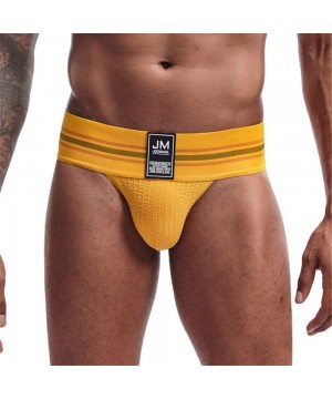 Briefs Mens Briefs Underwear Athletic Underwear Brief Cotton Mens Underwear Briefs Sport Underwear - Yellow - CV1972ADT6W