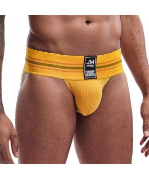 Briefs Mens Briefs Underwear Athletic Underwear Brief Cotton Mens Underwear Briefs Sport Underwear - Yellow - CV1972ADT6W