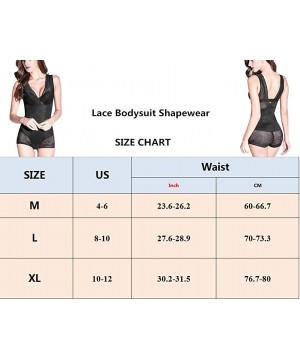 Shapewear Women Backless Shapewear Bodysuti Shaper Sexy Lace Smooth Plunge Body Briefer - Black2 - CW198DQSEHR