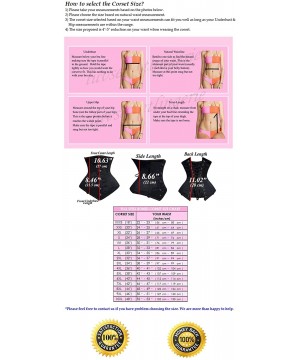 Bustiers & Corsets Heavy Duty 26 Double Steel Boned Waist Training Tight Lacing Underbust Shaper Corset 8554 - Black Cotton (...