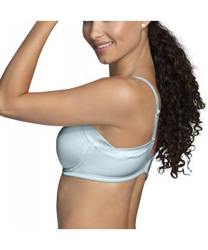 Bras Women's Beauty Full Coverage Wirefree Extended Side and Back Smoother Bra 72267 - Clear Waters - CR1923NAMT8