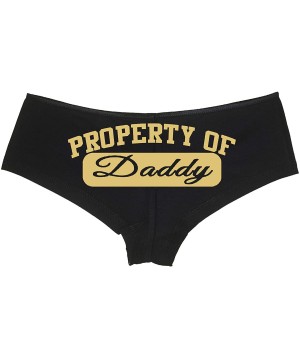 Panties Property of Daddy BDSM DDLG CGL Daddys Princess Athletic Look - Sand - CA18LQS27XL