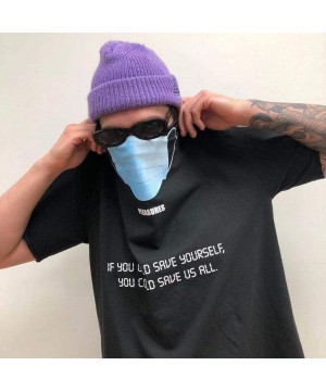 Thermal Underwear Men's Mask Printing Shirt Short Sleeve Tees Fashion Tee Crew Neck Hip Hop T-Shirts Slim Fit Sweatshirt Tops...