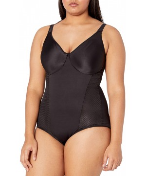 Shapewear Women's Passion for Comfort Minimizer Bodysuit - Black - C318270ZR5D