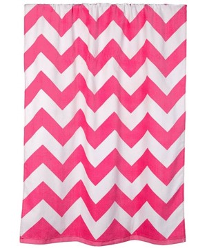 Robes Velour Beach Towel - Perfect Pink Chevron - CL125XEB7ZV