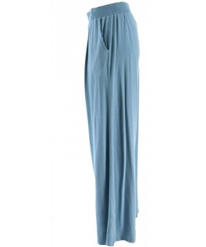 Bottoms Loungewear Tall Cozy Knit Wide-Leg Pants A347174 - Dusty Blue - CX197H4RMDA