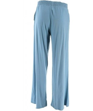 Bottoms Loungewear Tall Cozy Knit Wide-Leg Pants A347174 - Dusty Blue - CX197H4RMDA