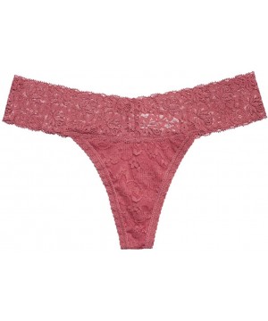 Panties 5 Pack Women's Sexy Stretchy Lace Thong V Cheeky Underwear See Through Panties - 91831-c - CL193TQ8N0X