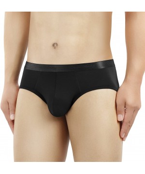 Briefs Men's Underwear Micro Modal Ultra Soft Comfy Briefs 4 Pack - Black - CA11SFDCADZ