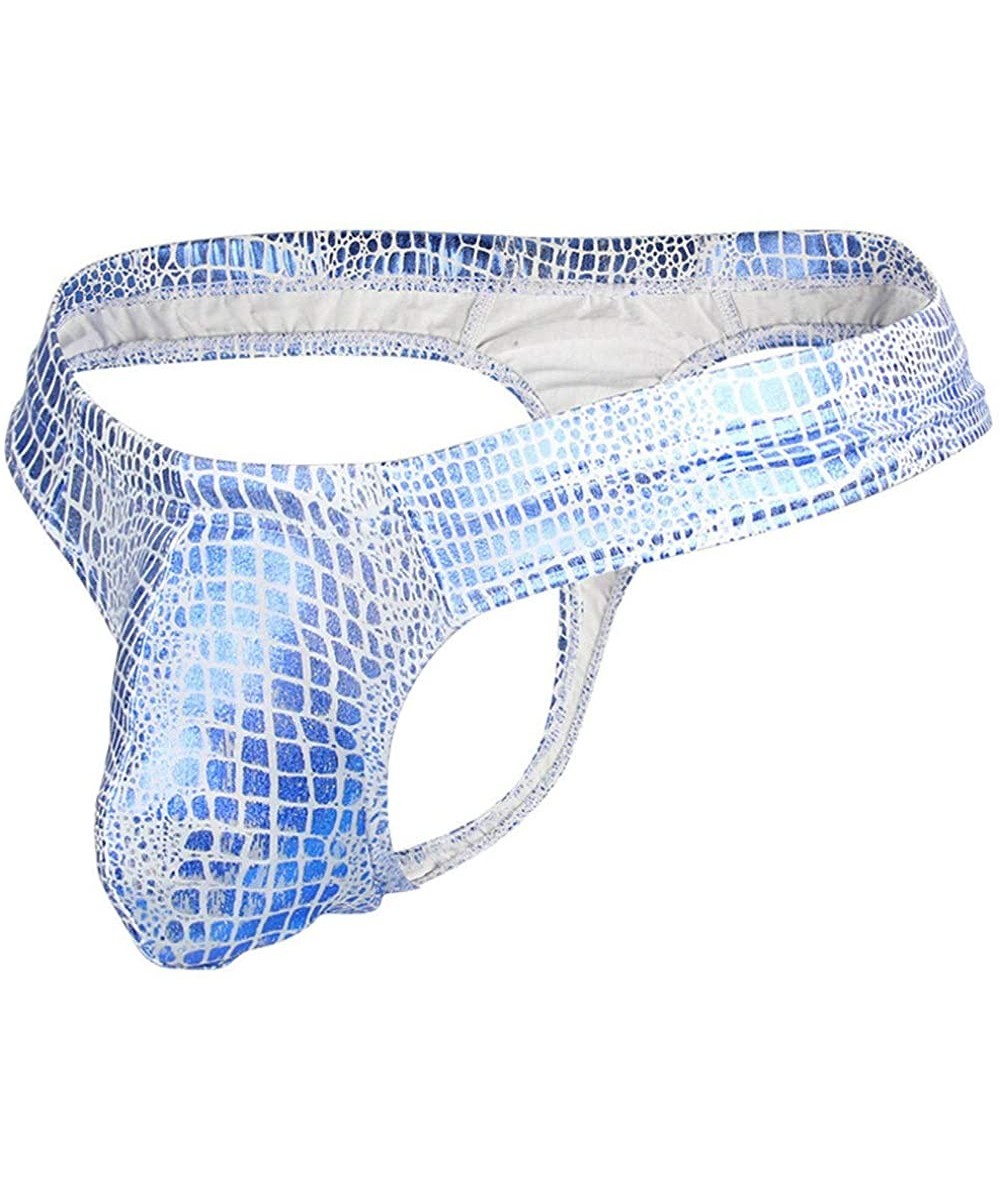 G-Strings & Thongs Men's Thong Underwear- Men's Snake Printed G-String Low-Waist Knickers Butt-Flaunting Undies Sexy Underpan...