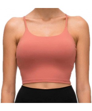 Camisoles & Tanks Women's Sports Bra Yoga Tops Seamless Racerback Sports Bra High Impact Support Yoga Gym Workout Fitness Act...