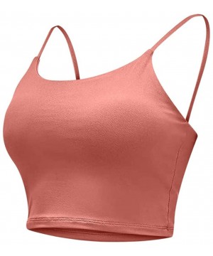 Camisoles & Tanks Women's Sports Bra Yoga Tops Seamless Racerback Sports Bra High Impact Support Yoga Gym Workout Fitness Act...