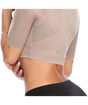 Shapewear Upper Arm Shaper Post Surgical Compression Sleeves Humpback Posture Corrector Tops Shapewear for Women - Beige - CQ...