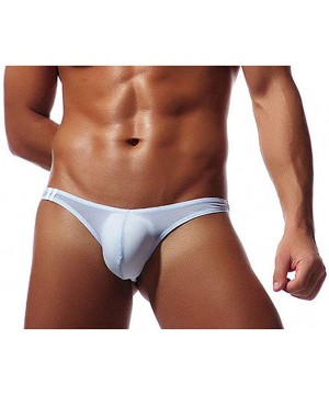 G-Strings & Thongs Men's Low Rise Stretch Thong Underwear Briefs Sexy T-Back G-String 1PC - Light Blue - CB1942LLN29