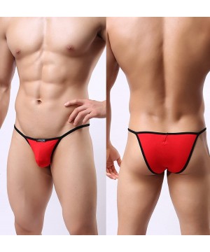 Bikinis Surprisingly Resilient Mini Bikini Underwear Sexy Man- Transparent- Colorful 30-55 - Modal - Red - C212O7JMEUY