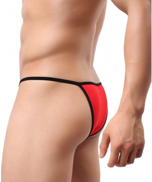 Bikinis Surprisingly Resilient Mini Bikini Underwear Sexy Man- Transparent- Colorful 30-55 - Modal - Red - C212O7JMEUY