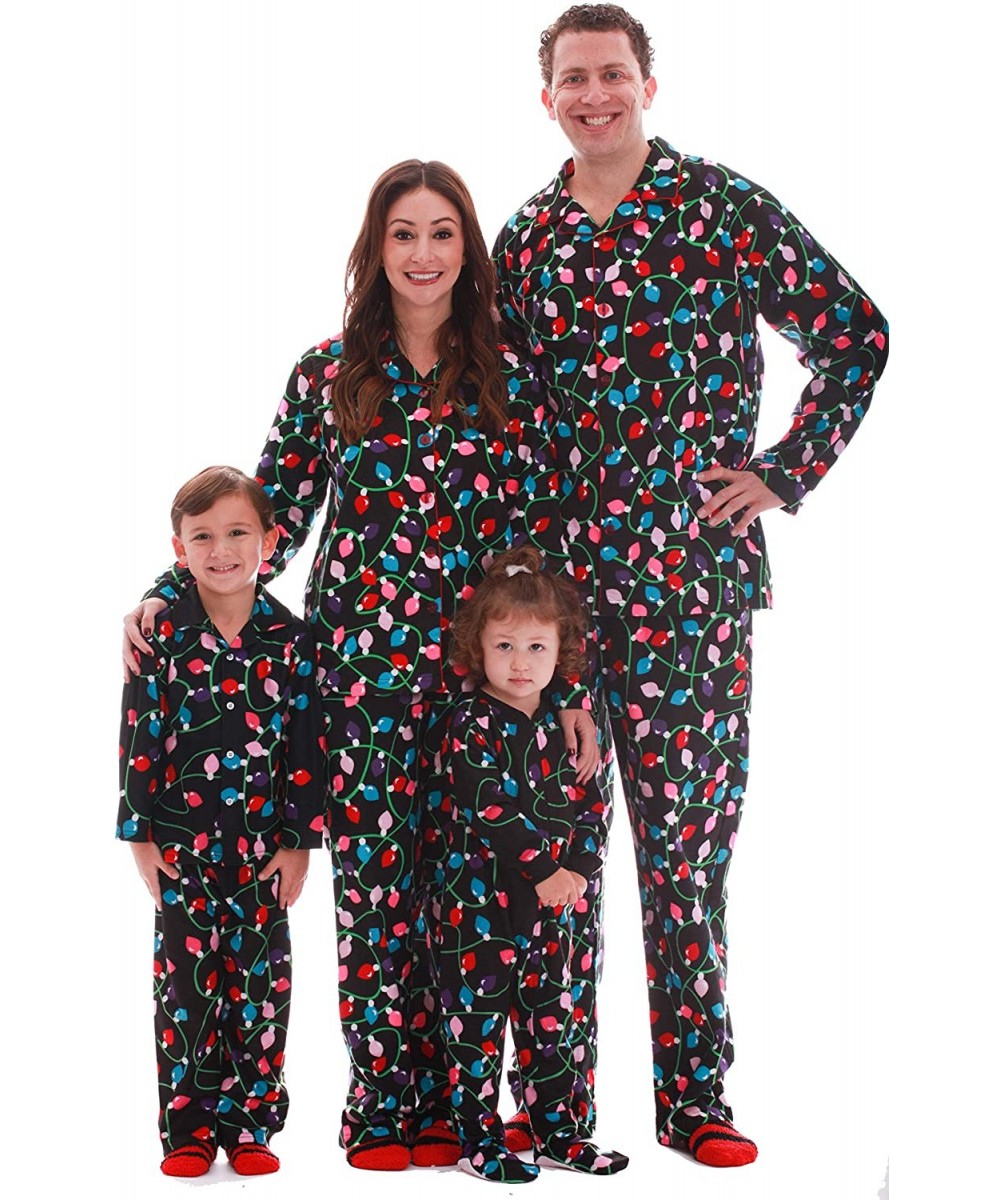 Sets Matching Christmas Pajamas for Family and Couples - Christmas Lights - Womens - CF18E8I999C