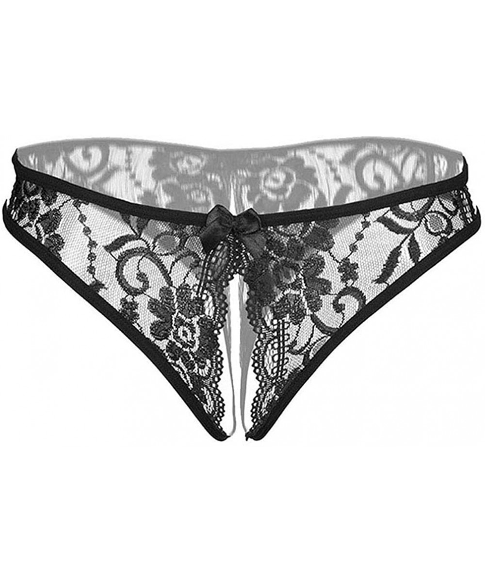 Panties Women's Sexy Undies Panties Lace Underwear G-Strings Gift for Women - Black 6 - C618SMU3NA3