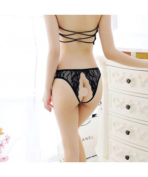 Panties Women's Sexy Undies Panties Lace Underwear G-Strings Gift for Women - Black 6 - C618SMU3NA3