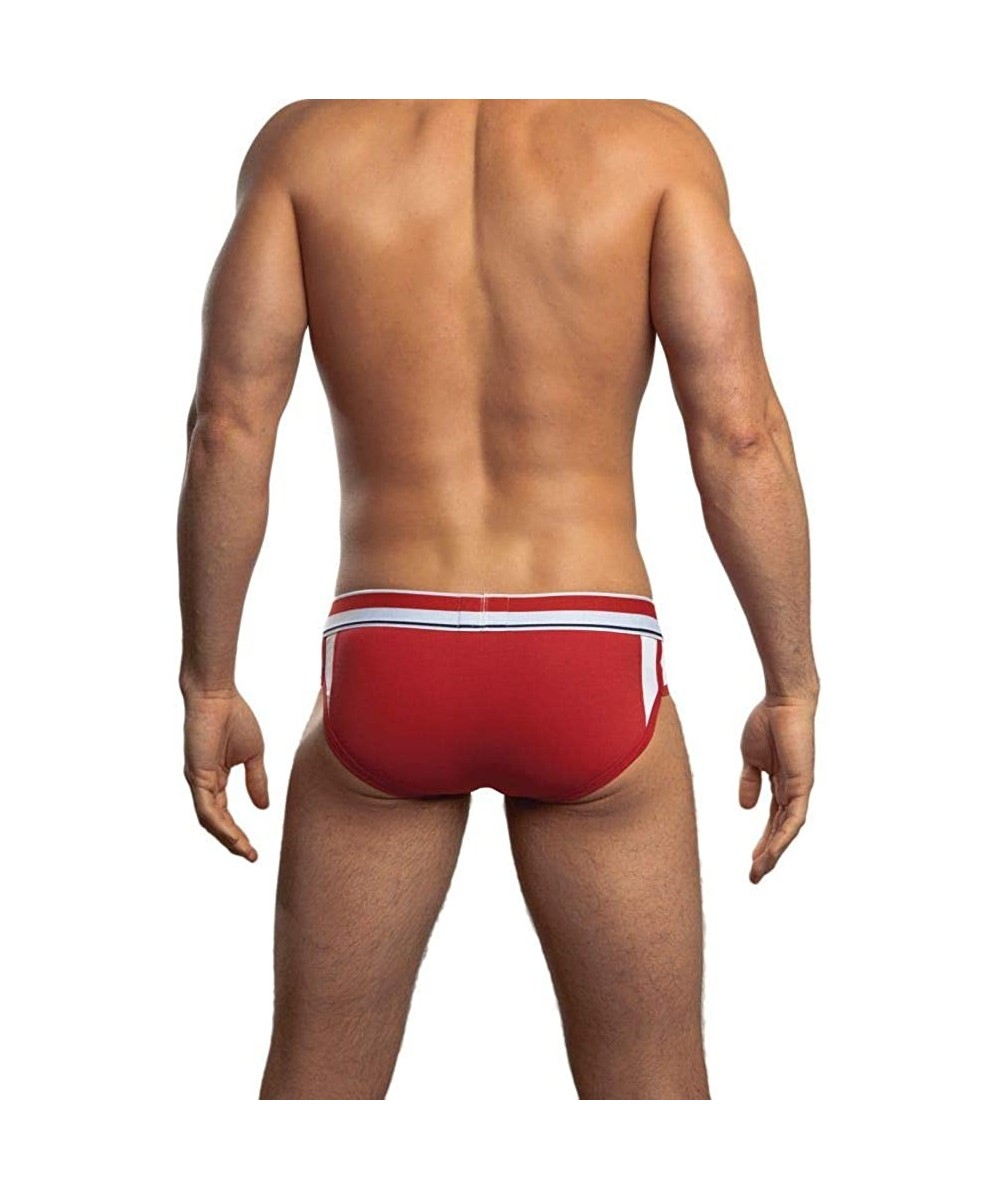 Briefs Men's Relay Brief - Red/White - CT12H3RH0N9