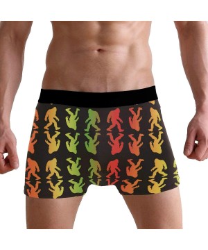 Boxer Briefs Rasta Bigfoot Men's Sexy Boxer Briefs Stretch Bulge Pouch Underpants Underwear - Rasta Bigfoot - C118LGYWOH9