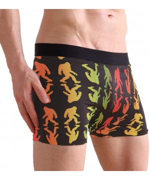 Boxer Briefs Rasta Bigfoot Men's Sexy Boxer Briefs Stretch Bulge Pouch Underpants Underwear - Rasta Bigfoot - C118LGYWOH9