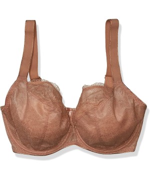 Bras Fancies Underwire Balcony K Cup Bra Underwear - Cafe Au Lait - C717AZ3ZYCQ