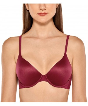 Bras Women's Full Coverage T Shirt Lightly Lined Underwire Contour Bra - Cerise - CN18YMGKDWO