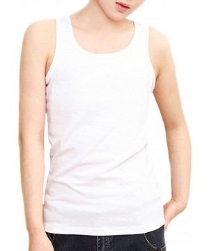 Bustiers & Corsets Trans Lesbian Tomboy Cotton Tank Top Vest Plus Size Chest Binder Stronger Bandage - White - CN198RH5460