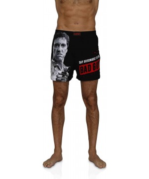 Sleep Sets Scarface Tony Montana Men's Pajama Pants Loungewear - Boxer Shorts and Pants 2 Pieces Sets - Red/White - CN199IDG9WO