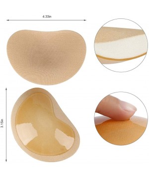 Accessories Self-Adhesive Bra Pads Inserts Removable Silicone Breast Lift Chest Pads for Women Swimsuits Bikini(Beige) - CB19...