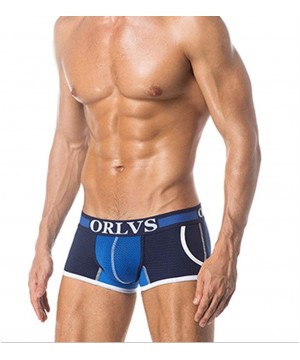 Boxer Briefs Men's Boxer Briefs ORLVS-114 Cotton Mesh Bulge Pouch with Double Pockets Breathable Underwear M/L/XL/XXL - Dark ...