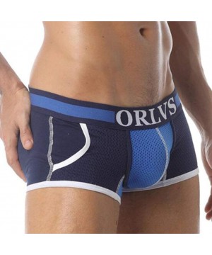 Boxer Briefs Men's Boxer Briefs ORLVS-114 Cotton Mesh Bulge Pouch with Double Pockets Breathable Underwear M/L/XL/XXL - Dark ...