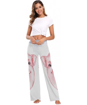 Bottoms Womens Pajama Lounge Pants Funny Cat Cute Kitten Wide Leg Casual Palazzo Pj Sleep Pants Girls - Amazing 3 - CT19C4XU38R