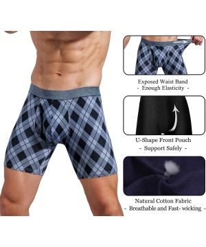 Boxer Briefs Soft Cotton Boxer Briefs Mens Underwear - Dark of 3 Pcs - CC18XSWN66O