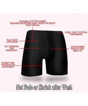 Boxer Briefs Soft Cotton Boxer Briefs Mens Underwear - Dark of 3 Pcs - CC18XSWN66O