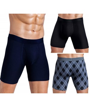 Boxer Briefs Soft Cotton Boxer Briefs Mens Underwear - Dark of 3 Pcs - CC18XSWN66O