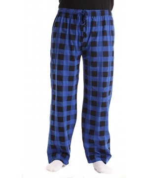 Sleep Bottoms Mens Pajama Pant - Royal Buffalo Plaid - CB18IGIA53T