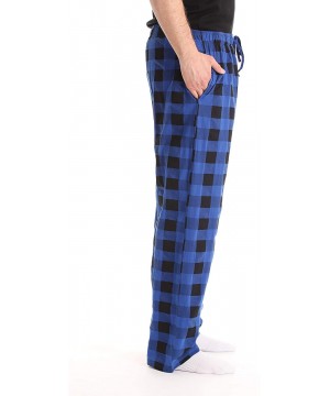 Sleep Bottoms Mens Pajama Pant - Royal Buffalo Plaid - CB18IGIA53T