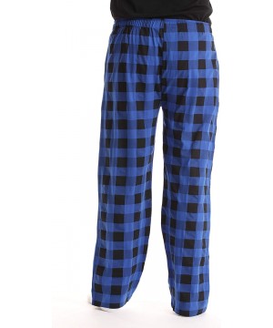 Sleep Bottoms Mens Pajama Pant - Royal Buffalo Plaid - CB18IGIA53T