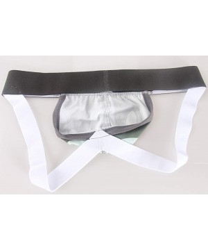 G-Strings & Thongs Men's Cotton Jockstrap Elastic Athletic Supporter Camo Jock Straps Underwear - Green - CN19DDALMLZ