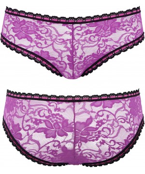 Panties Women Sexy Lace Bikini Hipster Briefs Panties Underwear-6PK - Pack C(6 Pack) - C0192EM7Y7M