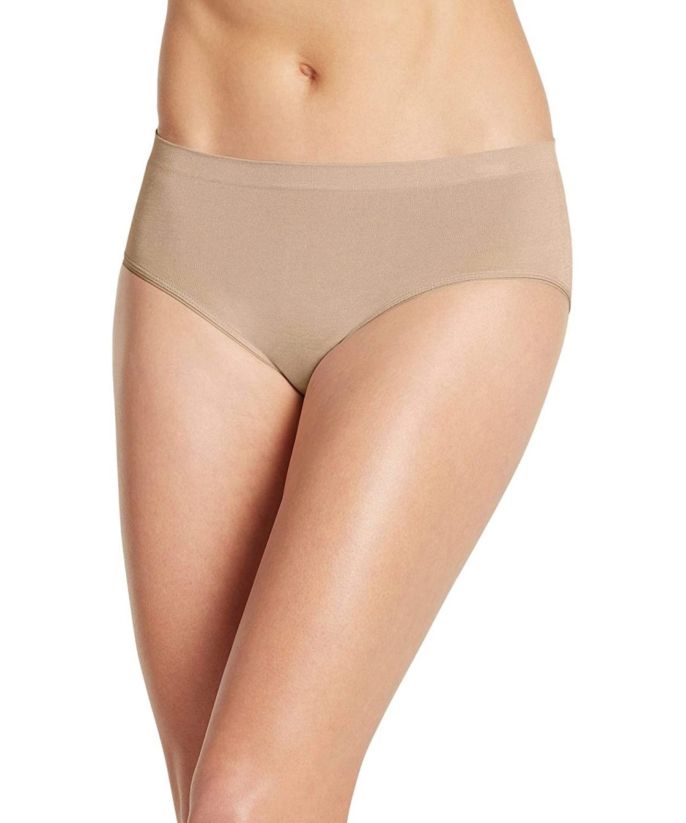 Panties Women's Underwear Smooth & Shine Seamfree Hipster - Light - CC18ID7YSKT