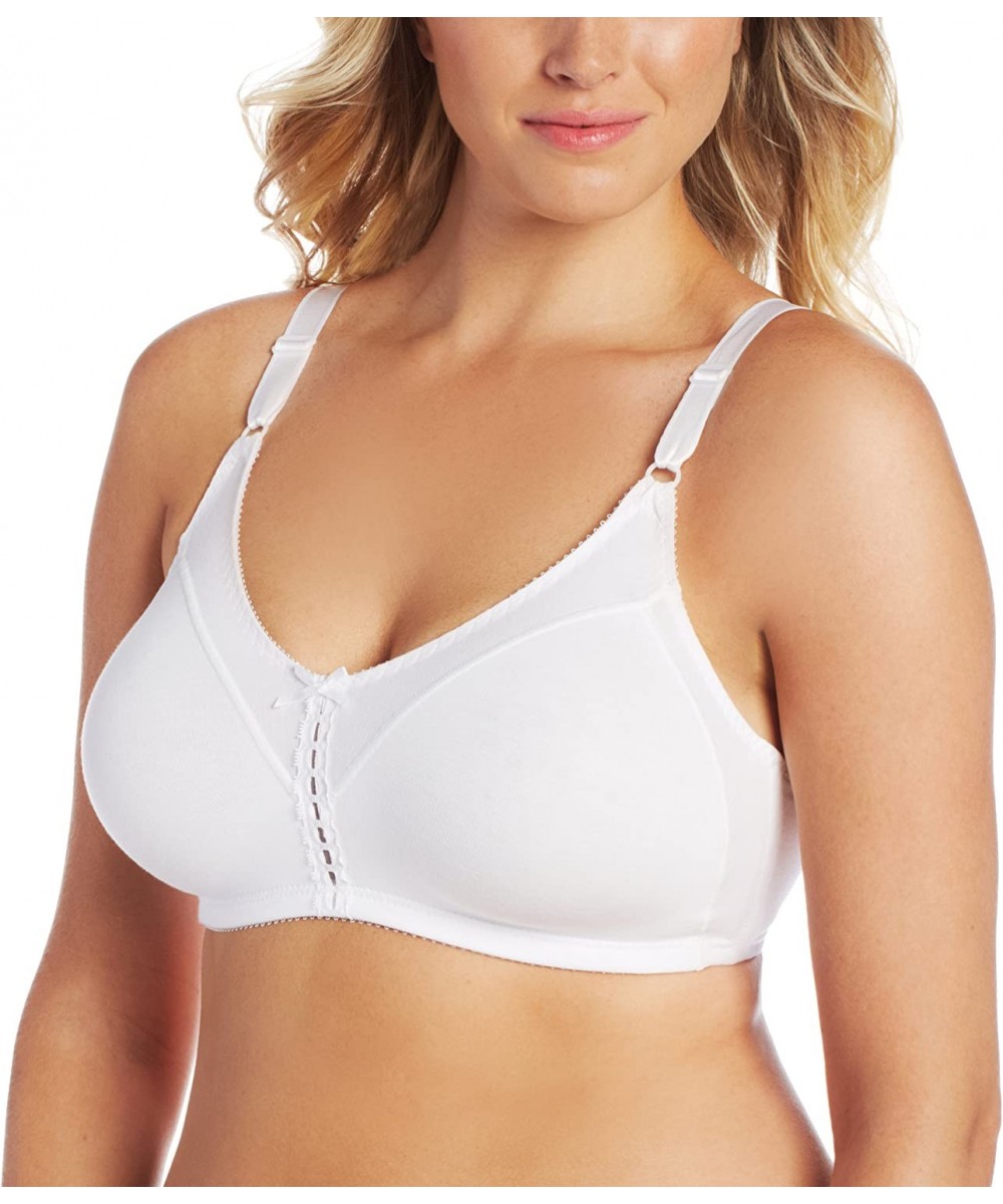 Bras Women's Double-Support Cotton Wire-Free Bra 3036 - White - CO111NY4P69