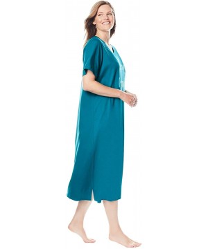 Nightgowns & Sleepshirts Women's Plus Size Scoopneck Sleepshirt Nightgown - Pink Petal (1863) - CK199KY4SLX