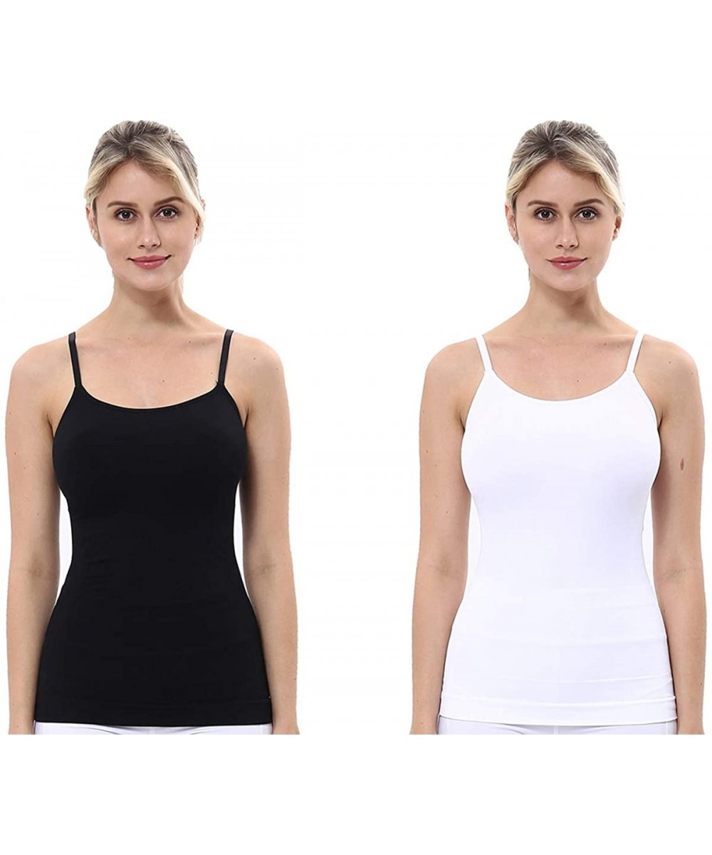 Shapewear Compression Tank Top- Women's Body Shapewear Firm Tummy Control Adjustable Straps Cami Shaper Shaping Camisole - 2 ...