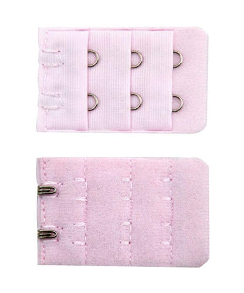 Accessories 5Pcs 3 Rows 2 Hooks Bra Extenders Clasp Strap Women Extender Accessories - Pink - CC19DUG9MY2