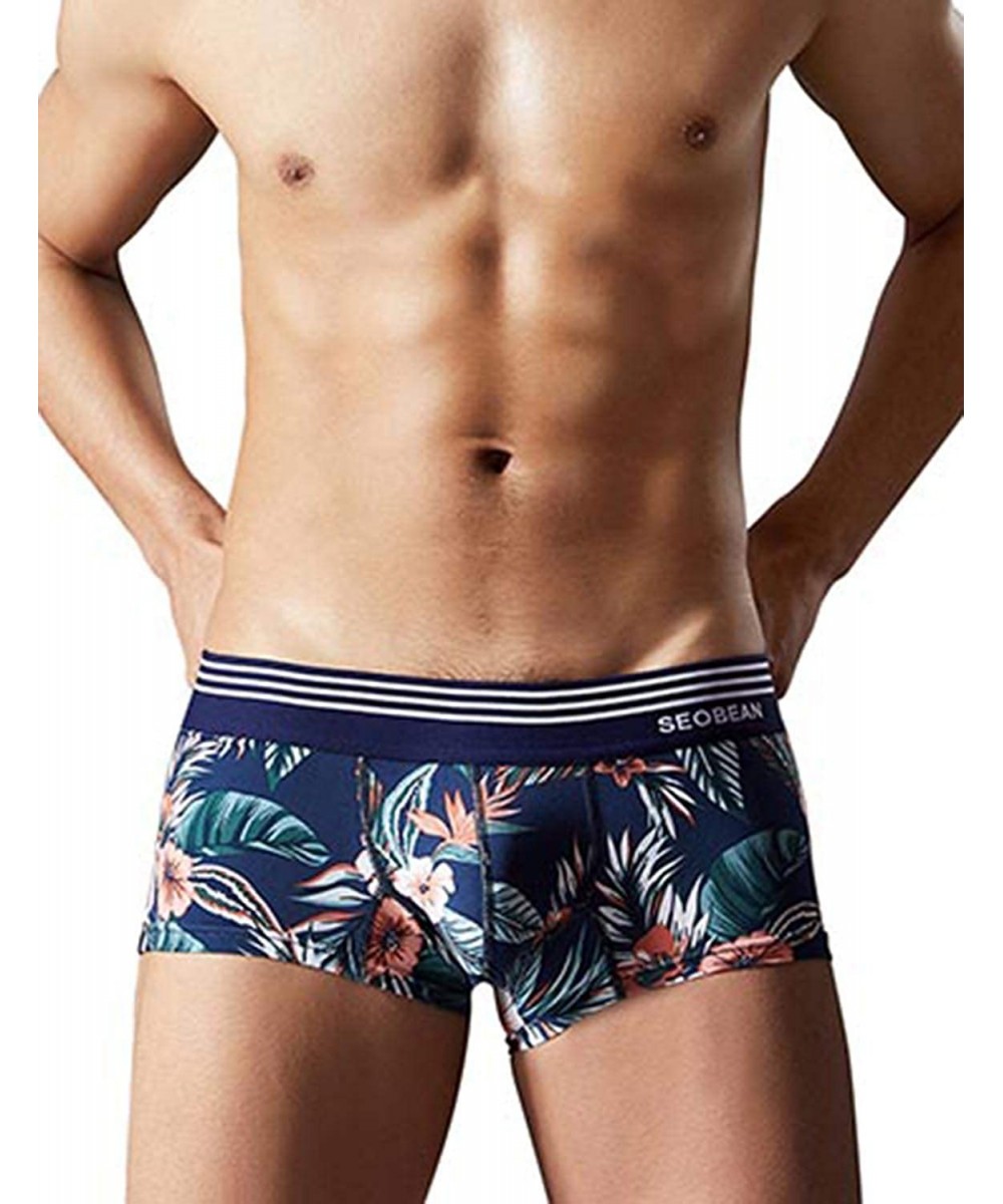 Boxer Briefs Mens Low Rise Boxer Brief Trunk - 90216 Navy - CS18SR2C6MQ