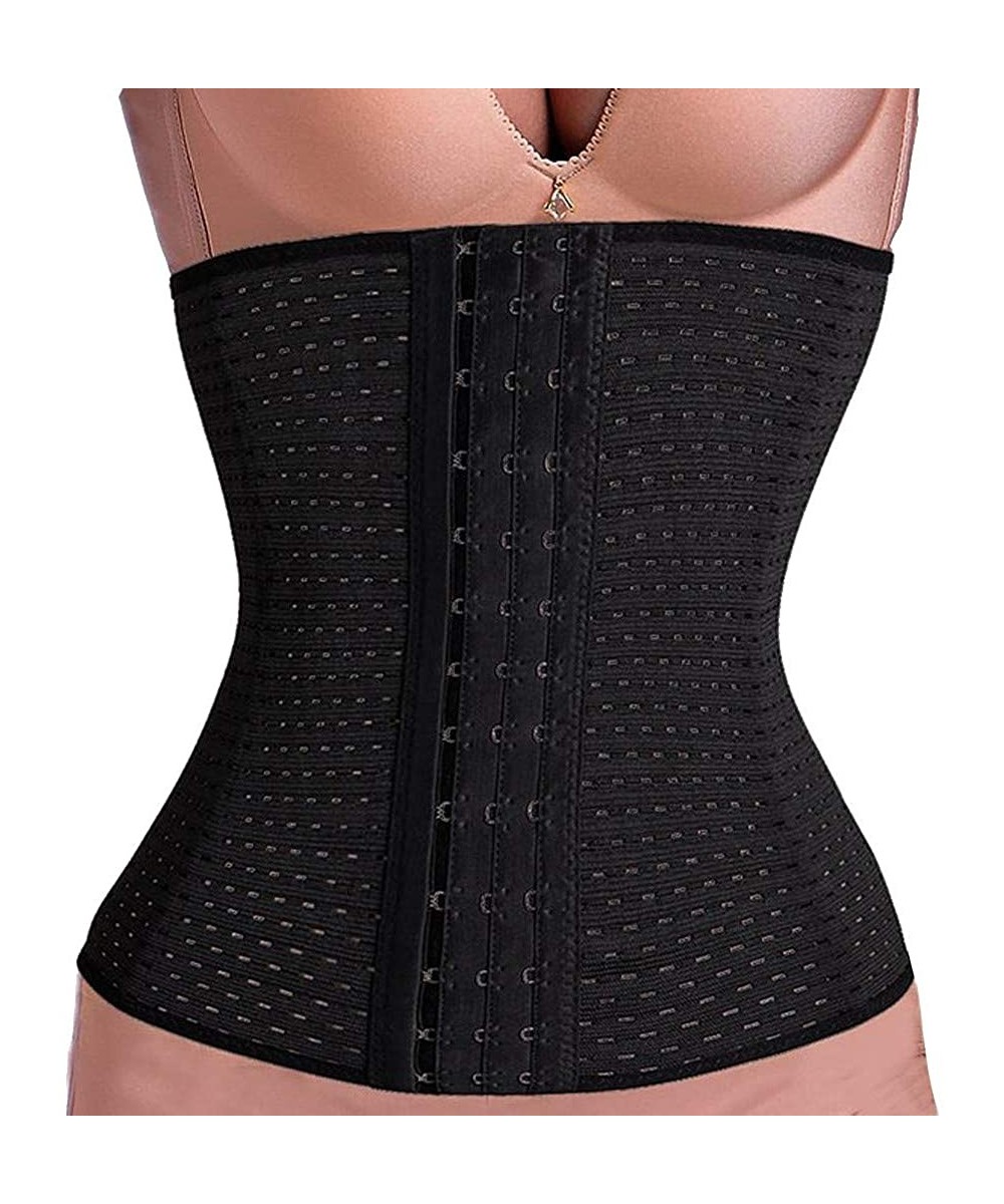 Bottoms Hollowing Outs Corsets Women Corsets Shaping The Abdomen and Tied Waists Corsets - Black - CJ193WEME70