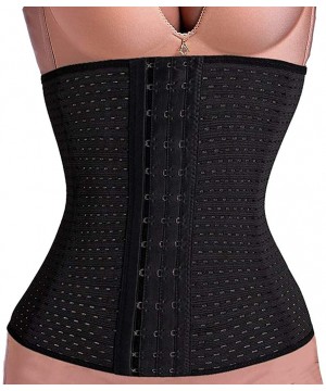 Bottoms Hollowing Outs Corsets Women Corsets Shaping The Abdomen and Tied Waists Corsets - Black - CJ193WEME70